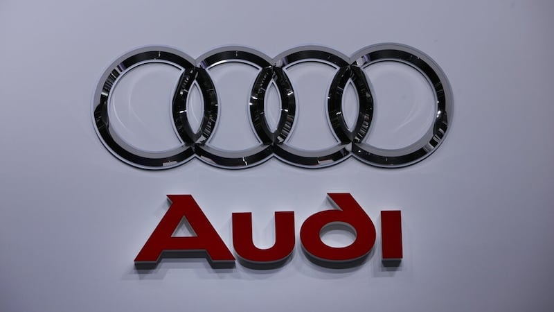 Audi sign is shown at the North American International Auto Show Monday, Jan. 12, 2009 in...