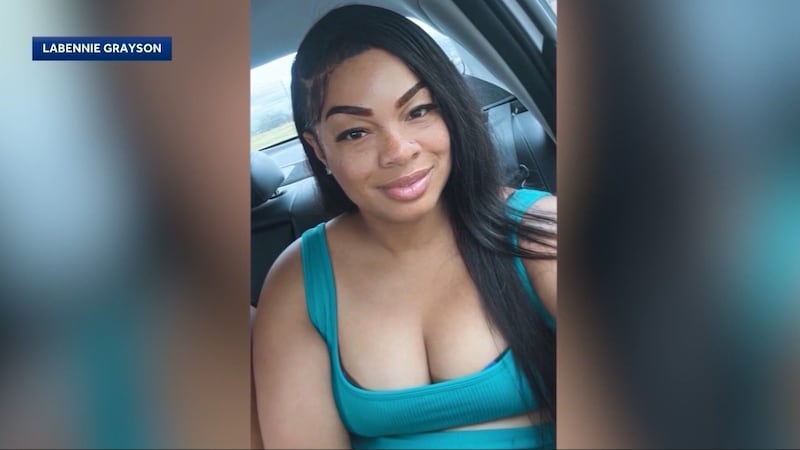 Nicole Grayson, a 43-year-old mother of six, died trying to rescue her 4-year-old son after he...