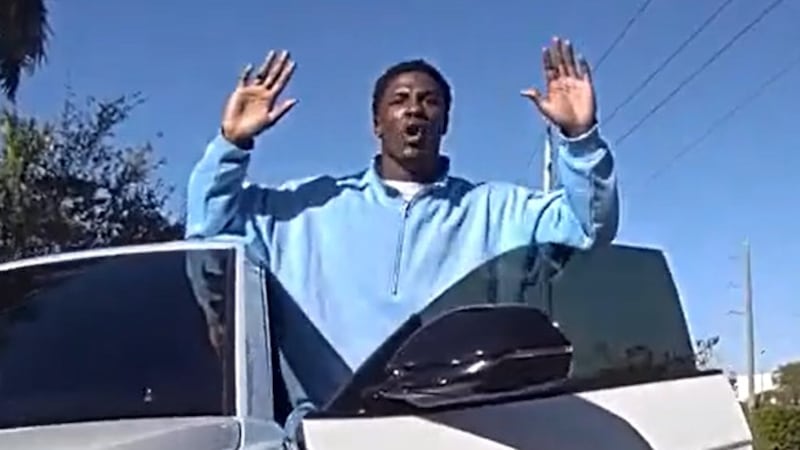 Newly released body cam footage shows the stoppage and subsequent police chase involving...