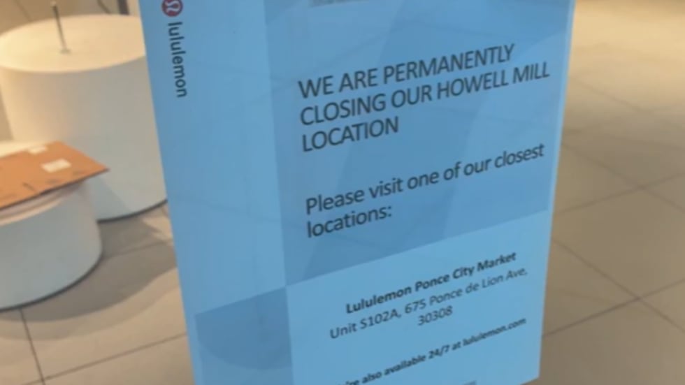 Lululemon West Midtown closes down