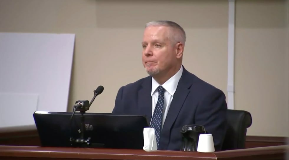 Colin Gray, the father of Colt Gray, takes the stand during his trial on Friday, Feb. 27,...