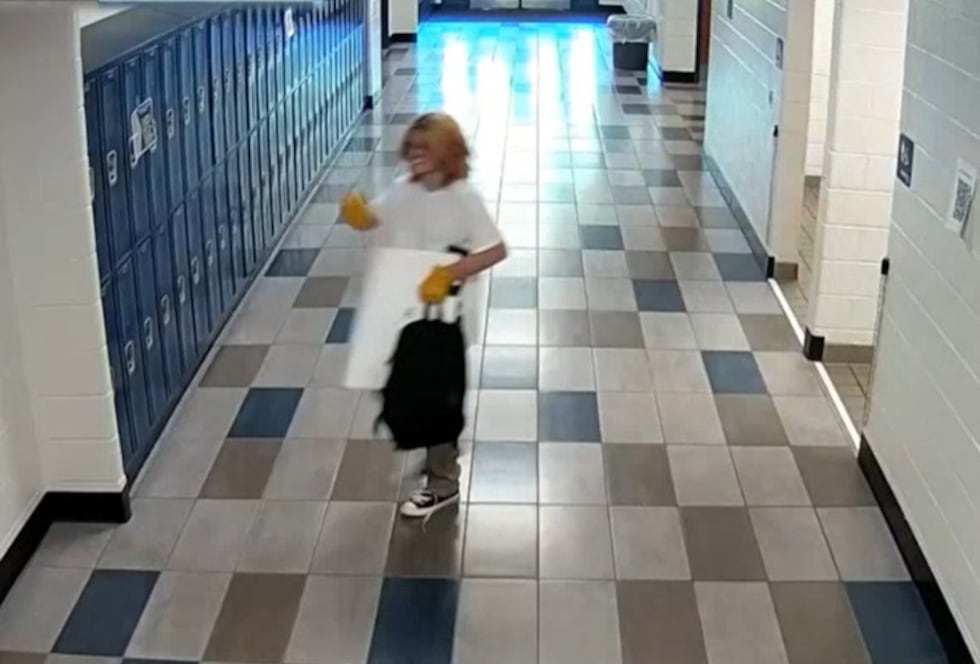 These are surveillance images taken of Colt Gray on Sept. 4, 2024, the day of the Apalachee...