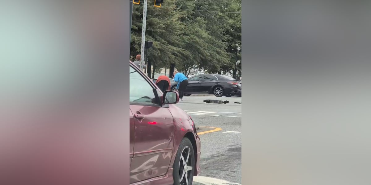 Teenager in critical condition after being hit by car while on scooter, Marietta fire says