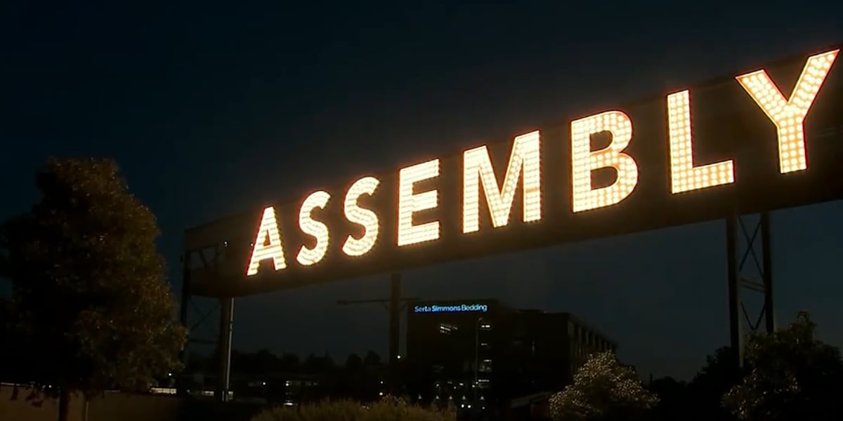 Atlanta Iconic Signs Assembly Atlanta unveils iconic new sign above studio