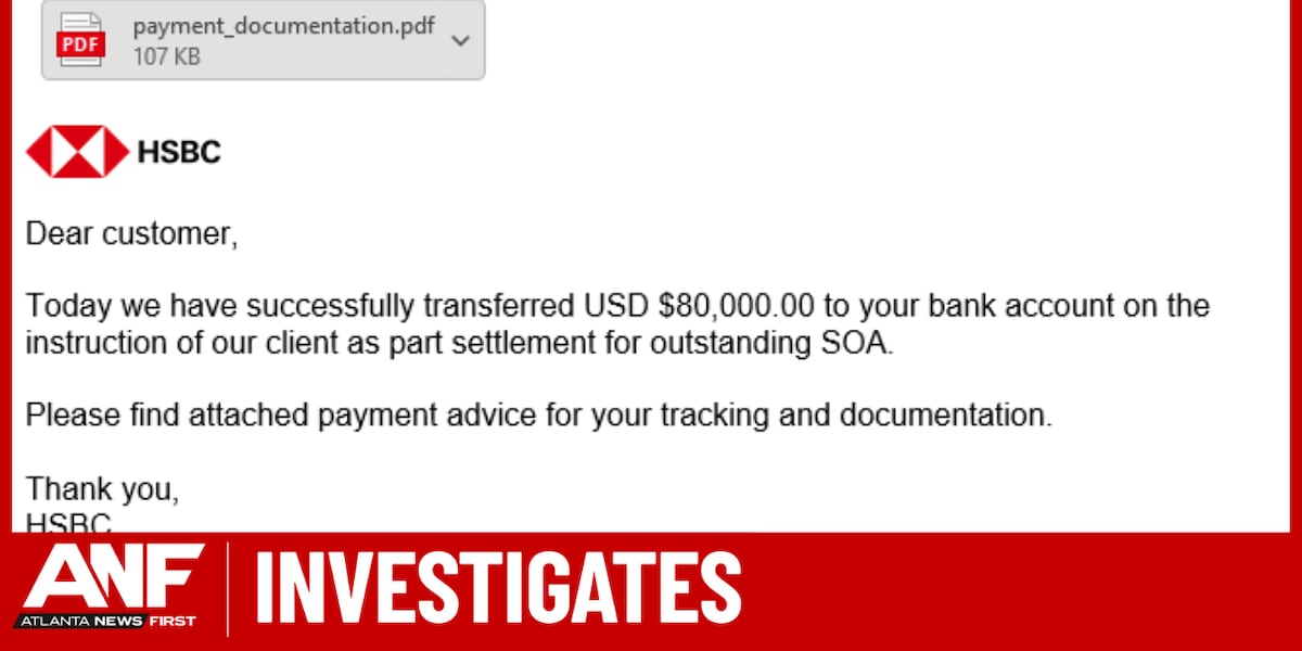 Scam Click Email phishing scam hides the link in a PDF to infect your computer