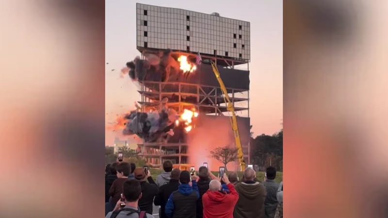 Chamblee office tower implosion