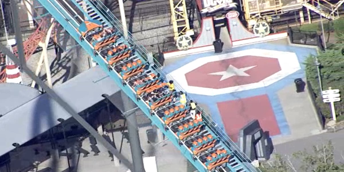 Photo: Atlanta News First One Dead and Several Injured in Six Flags Roller Coaster Incident