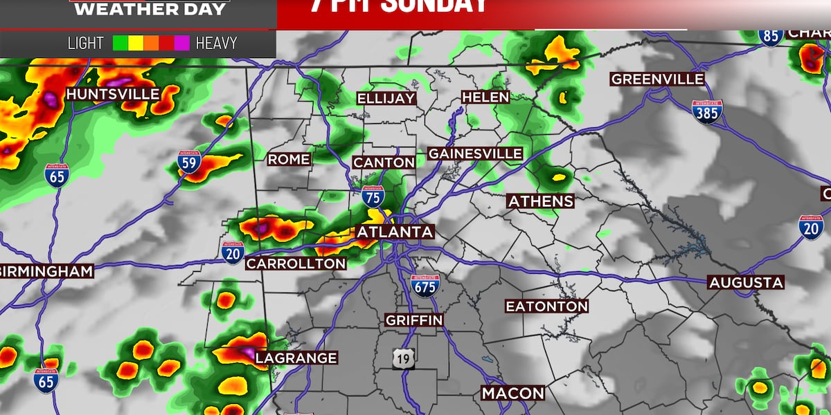 FIRST ALERT WEATHER DAY: Scattered, locally heavy storms possible today