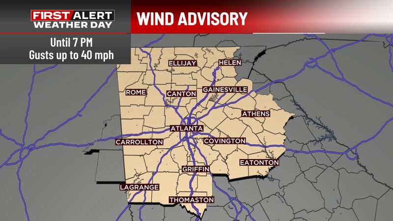Wind Advisory until 7 p.m.