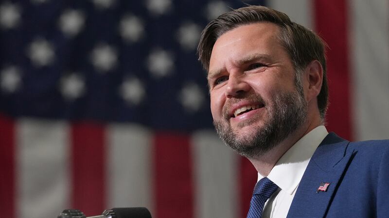 Vice President JD Vance speaks about efforts to combat fraud during an event at the Wisconsin...