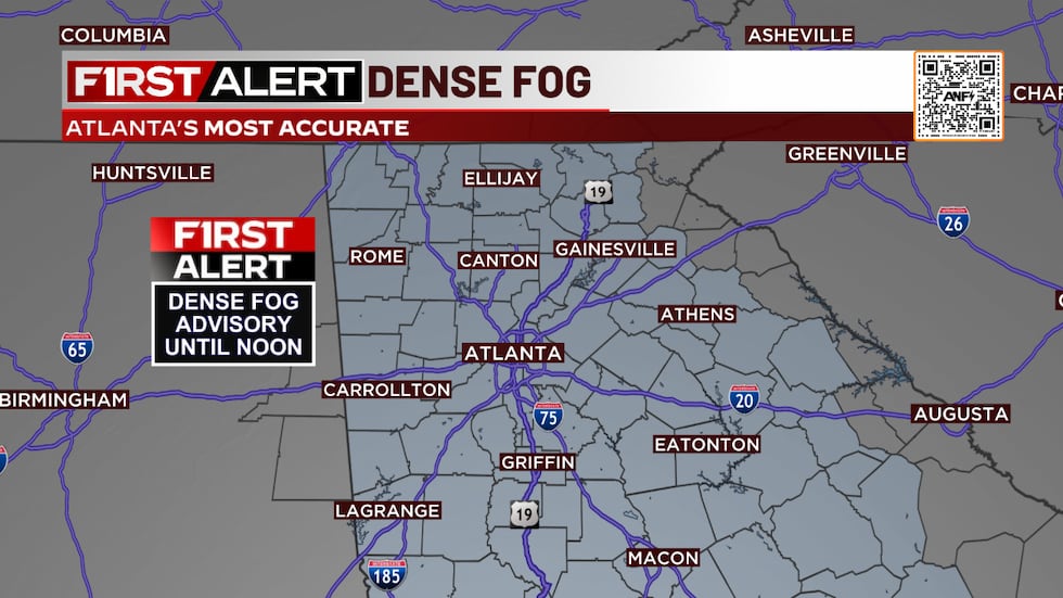 FIRST ALERT: Dense Fog Advisory Tuesday morning