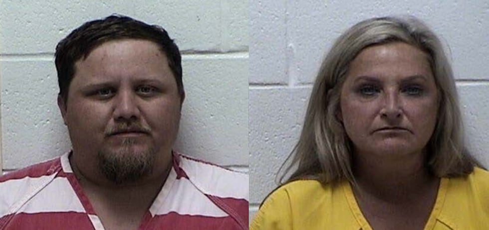 A mother and son were arrested and charged with child abuse and sex crimes after a 14-year-old...