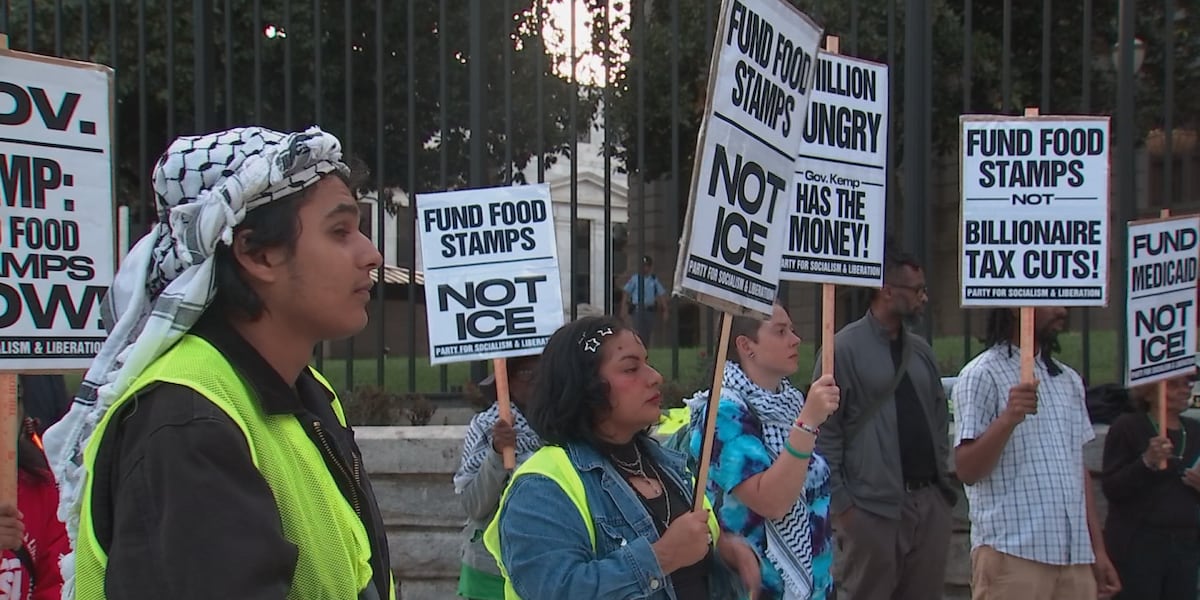 Rally demands state government step in and fund SNAP benefits to keep 1.4 million Georgians fed