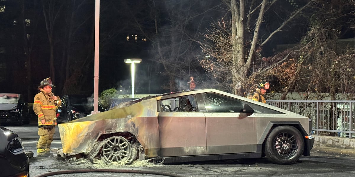 Cybertruck catches fire at DeKalb County Tesla dealership