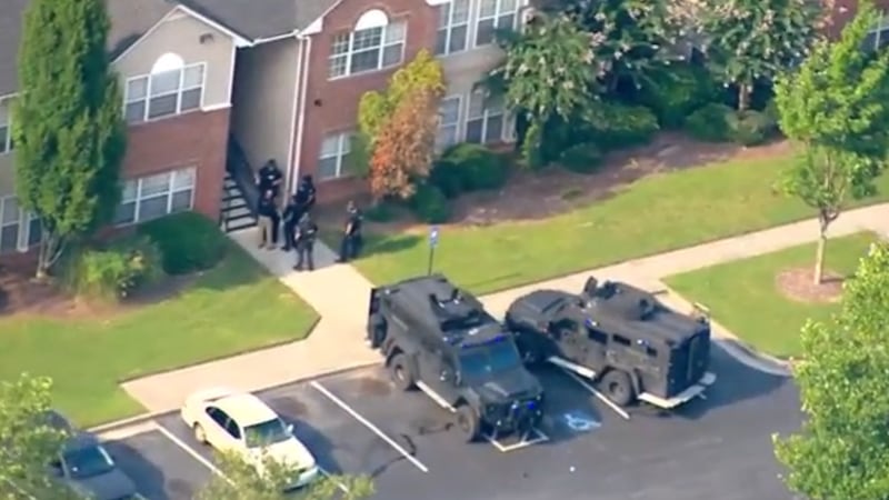 The SWAT situation is at Parkton Apartments on Mableton Parkway.