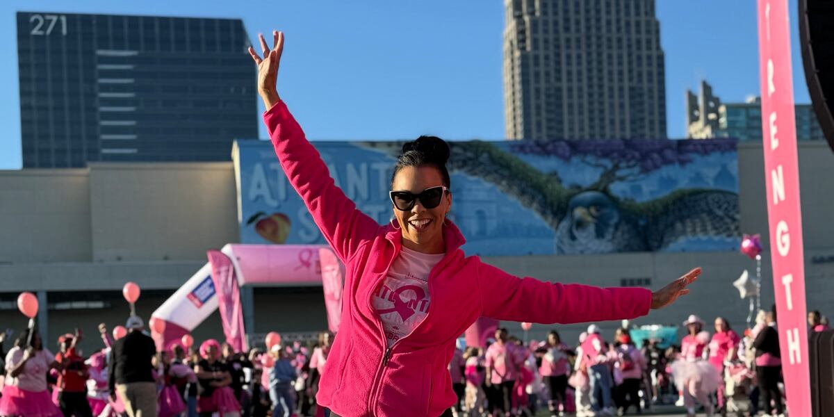 Making Strides Pink Thousands turn out in pink for Atlanta’s ‘Making Strides’ breast cancer ...