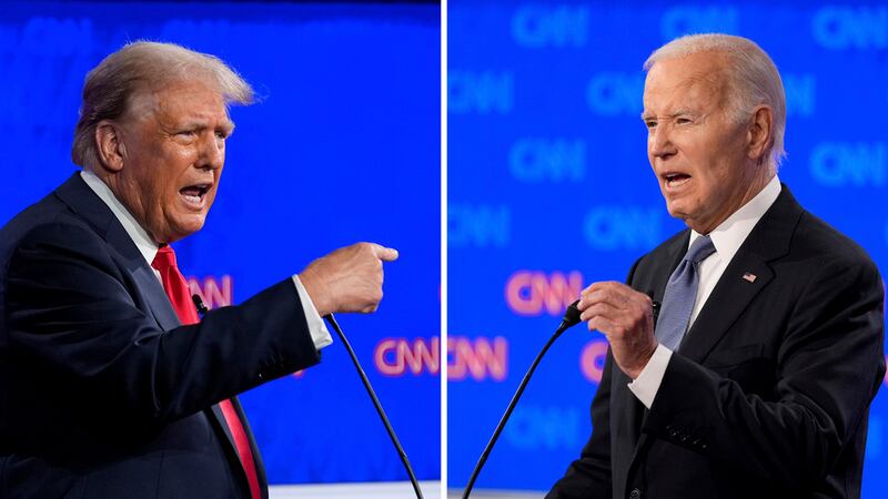 Trump y Biden chocan sobre política y entre ellos en un debate que se tornó muy personal