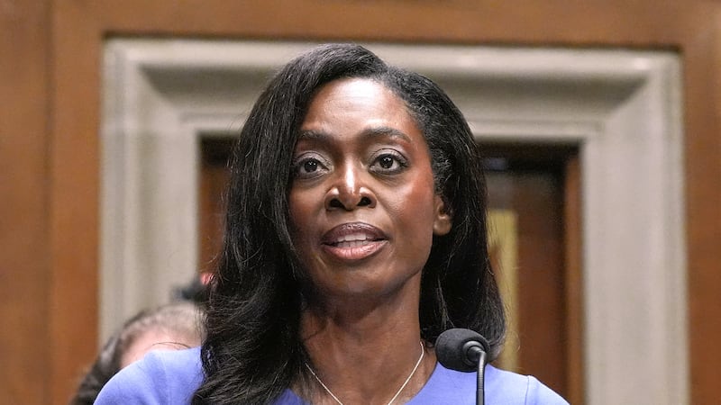 Erica Schwartz testifies during a Senate Health, Education, Labor and Pensions committee...