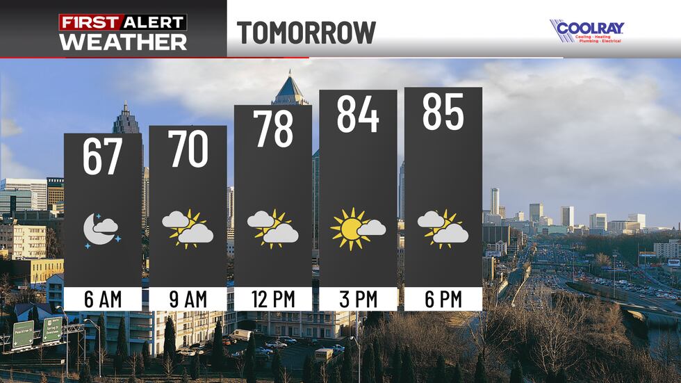 Think Fast Weather First Alert Forecast: Near record heat on the way