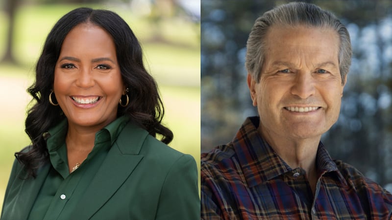 Governor candidates Keisha Lance Bottoms, left, and Rick Jackson