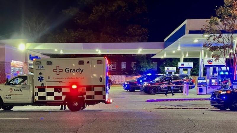 A homeless man was shot multiple times overnight at gas station on Ponce de Leon.