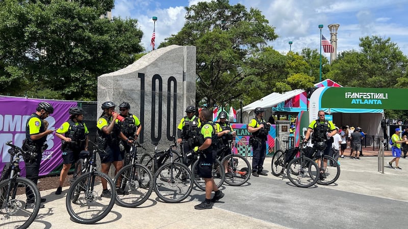 Atlanta police officers on bikes are set to hit the streets ahead of FIFA Fan Festival.