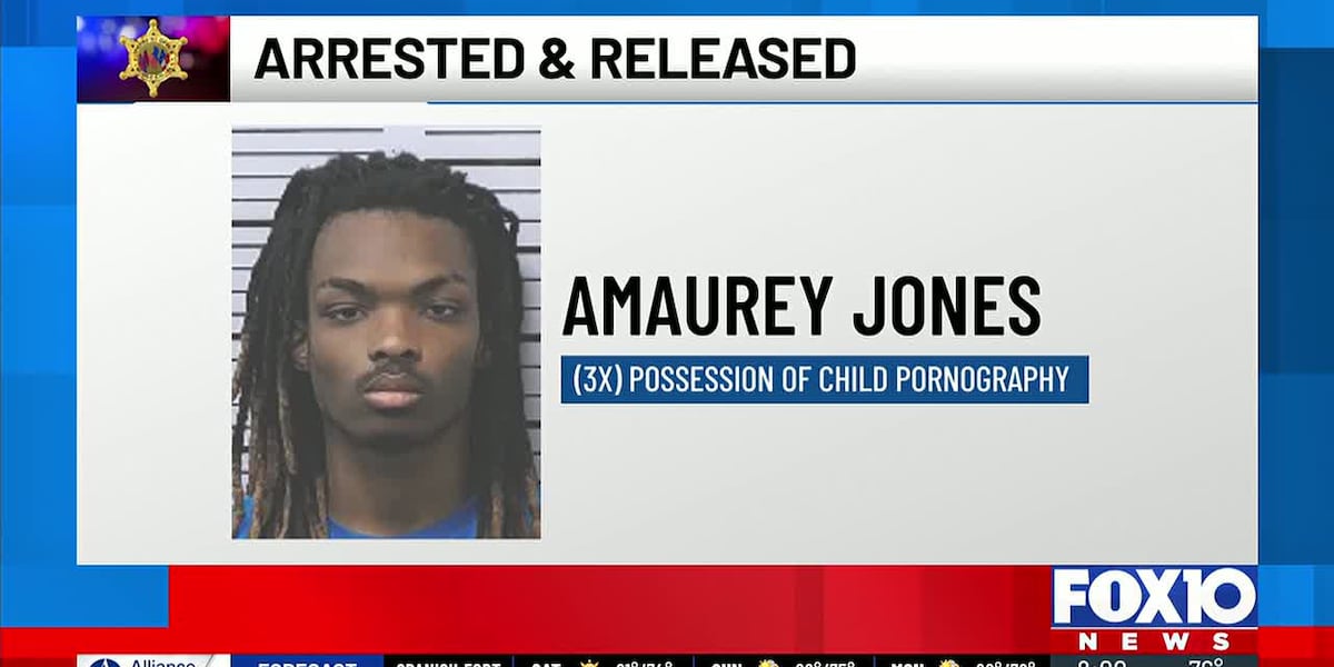 Mobile County teen arrested on child pornography charges released on bond