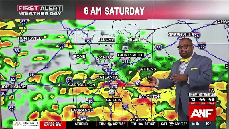 FIRST ALERT FORECAST: Rain from Hurricane Isaias to start early Saturday morning