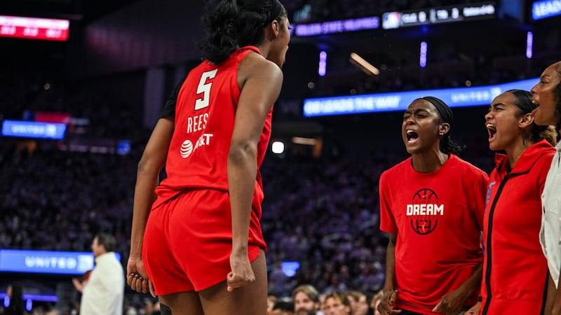 The Dream face the Golden State Valkyries in a pivotal matchup Wednesday night at State Farm...