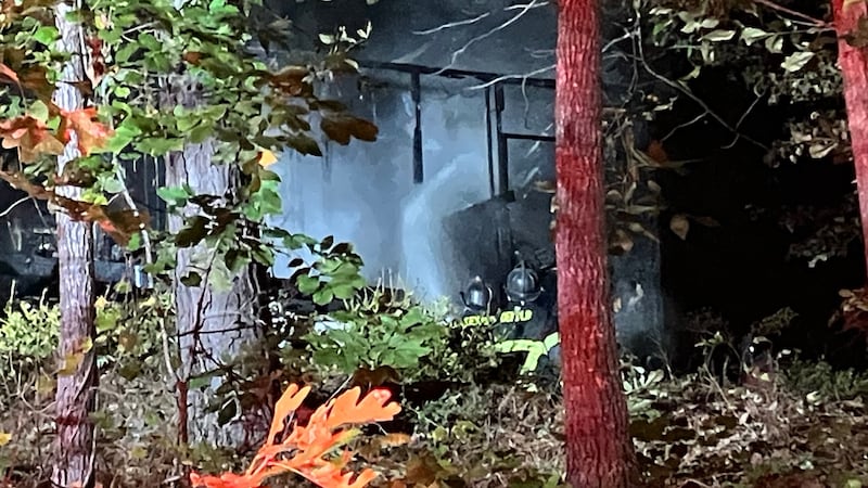 The blaze happened at a home on Lake Drive in DeKalb County.