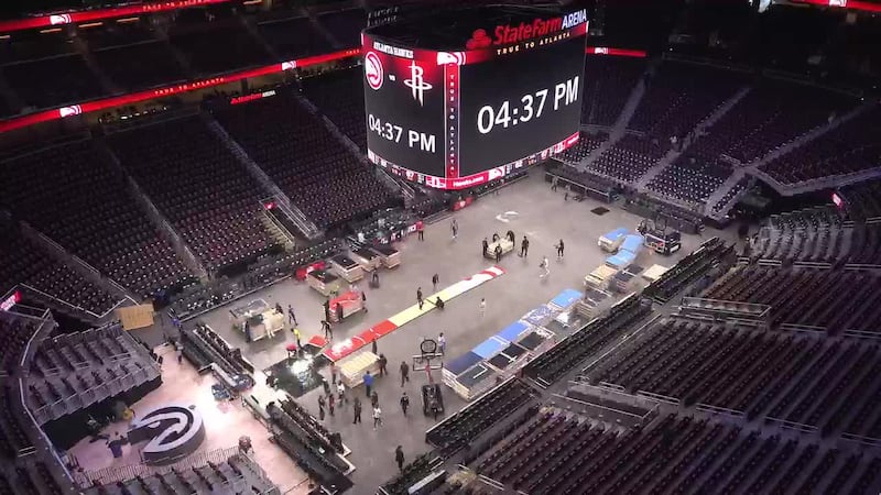 Both the Atlanta Dream and the Atlanta Hawks played at the arena on Saturday.