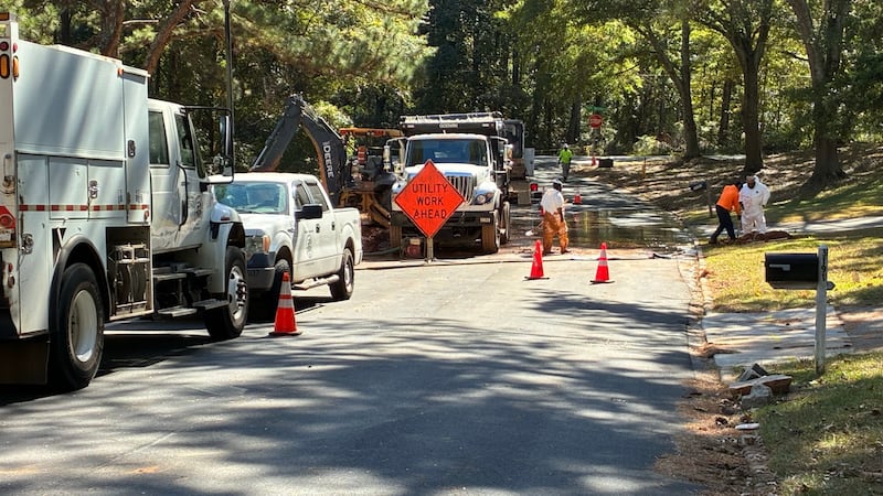 Water service has been disrupted again in a DeKalb County neighborhood that went two days...